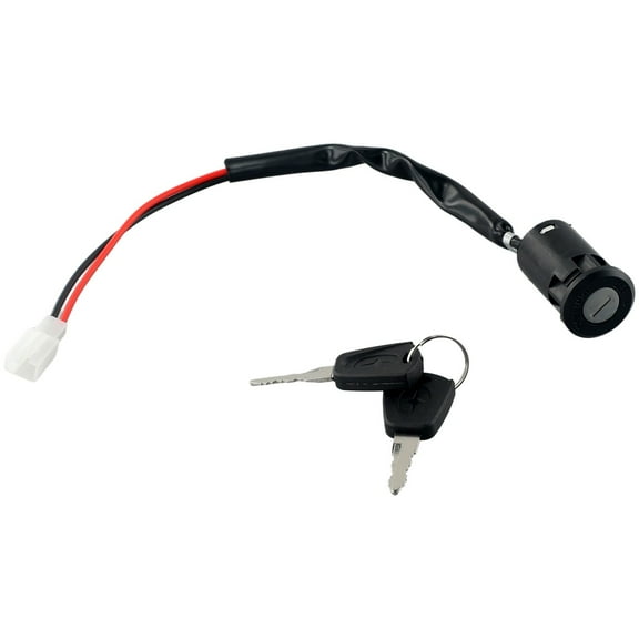 Electric Scooter Ignition Key Switch Universal-2 Wires Ignition Keys With Wire Tricycle Vehicle Assembly Kit Kick Scooter Parts