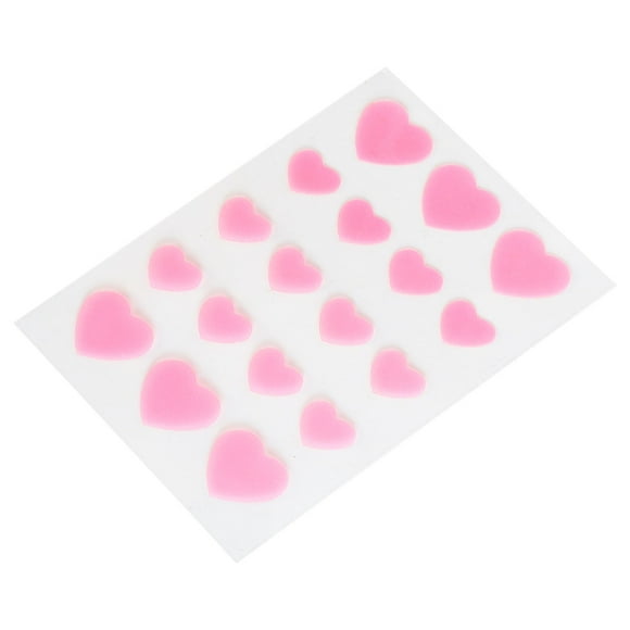Facial Spot Sticker, 4 Packs 18 Dots Pink Isolation Effect Hydrocolloid Patch Waterproof Heart Shape for Daily Makeup