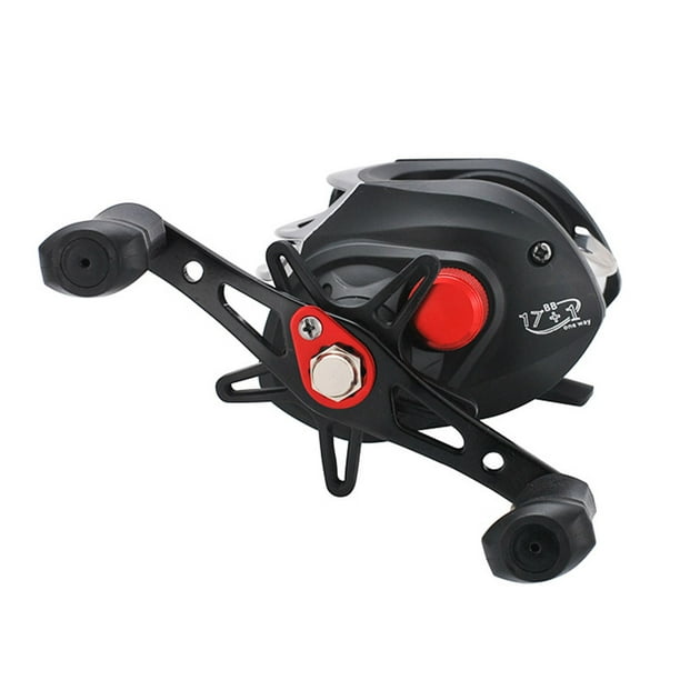 Right Handed Baitcasting Fishing Reel with 17 Plus 1 Ball Bearings and 7.1:1 Gear Ratio