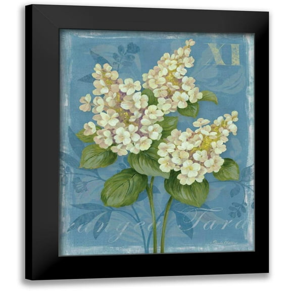 Gladding, Pamela 12x14 Black Modern Framed Museum Art Print Titled - Tardiva Hydrangea