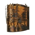 thumbnail image 2 of Meyda 150243 12 in. Tall Pines Wall Sconce, Burnished A & C New Mica Sb Out, 2 of 3
