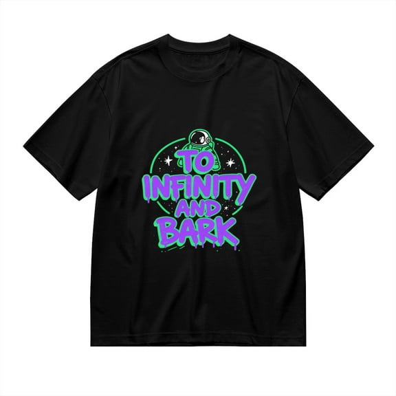 To Infinity And Bark, Astronaut Dog Print 2, T Shirt for Men, Vintage Graphic Tees Men, 23807084,S