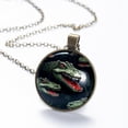 thumbnail image 6 of Crocodile Necklace Personalized Custom Photo Round Pendant Adjustable Stainless Steel Necklaces with Gift Box for Men Women Mothers Valentine's Jewelry Gift, 6 of 6