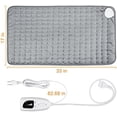 thumbnail image 2 of Heating pad Electric Heat Pad for Back Pain and Cramps Relax - Electric Heat Pad with 6 Heat Settings -Auto Shut Off (Silver Gray, 33“x17”) Color 33“x17” Color 33“x17”, 2 of 5
