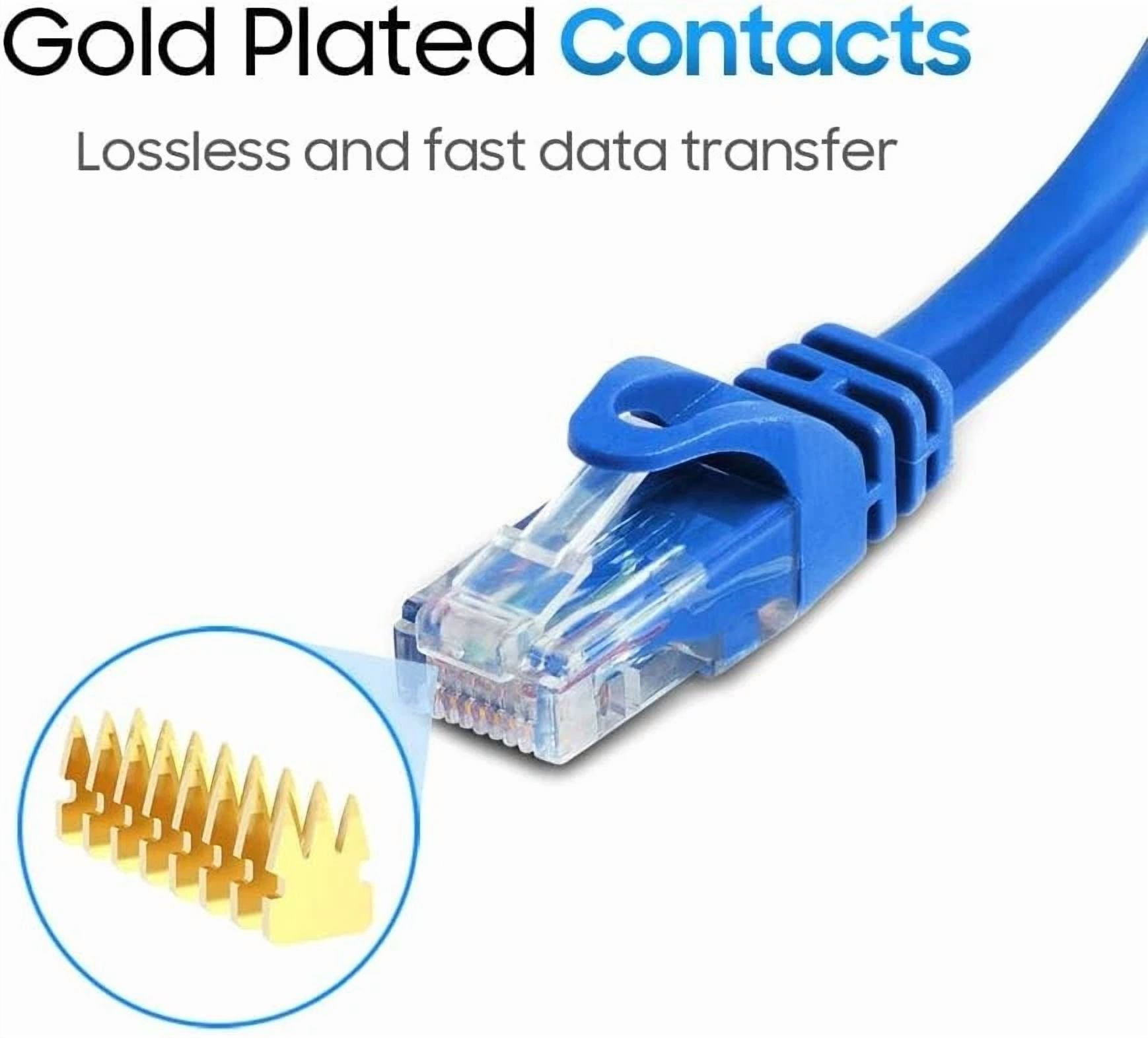BUTTERFLY- Cmple - Cat 6 Ethernet Cable 15 Ft, Cat6 Patch Cables 15Ft, Blue 1 Pack