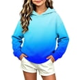 thumbnail image 6 of Otntypg Ombre Hoodies for Girls Lightweight Casual Fall Long Sleeve Tie Dye Gradient Color Printed Hooded Pullover Tops Trendy Oversized Basic Atheltic Sweatshirts, 6 of 6