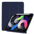thumbnail image 2 of Case for iPad Air 4th/5th Generation 10.9-Inch Case Stand Case Translucent Frosted Back Smart Clear Cover Auto Sleep/Wake with Pencil Holder for iPad Air 4/5 (Dark Blue), 2 of 3