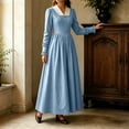 thumbnail image 5 of Colonial Dress for Women Modest Prairie Colonial A Line Dress Civil War Dresses Pioneer Costume Dress, 5 of 10