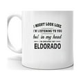 thumbnail image 2 of I'm Driving My CADILLAC ELDORADO Coffee Tea Ceramic Mug Office Work Cup Gift 15 oz, 2 of 3