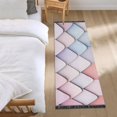 thumbnail image 3 of Yayeee Runner Rug for Bedroom 2'x6' Machine Washable Hallway Non Slip Mat, Pink Art Pattern, 3 of 8