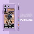 thumbnail image 3 of Case For VIVO S5 S6 S7 S9 S10 S15 S16 S16E T1 V15 V20 V23 PRO 5G Simple Liquid Silicone Case Stylish Luxurious Space Astronauts, 3 of 5