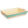 thumbnail image 6 of Spice by Tia Mowry - Savory Saffron Honey Gold 2-Piece Stoneware Bakeware Set, 6 of 7