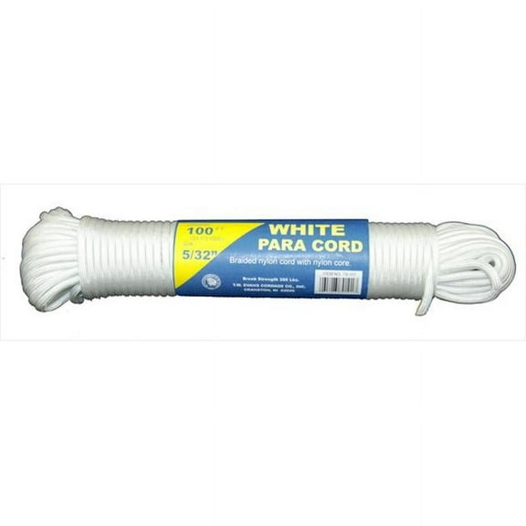 T.W . Evans Cordage WHITE PARA CORD 100'