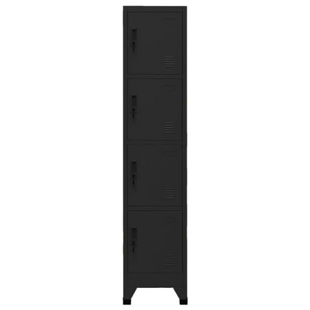 UPC: 8720286700921 | vidaXL Locker Cabinet Black 15 x17.7 x70.9 Steel