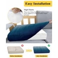 thumbnail image 5 of Navy Blue Ombre Couch Cushion Covers Stretch, Washable Sofa Seat Covers Individual Seat Cushion Sofa Slipcovers Contemporary Gradient Abstract Art Couch Cover Furniture Protector L-1PCS, 5 of 7