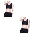 thumbnail image 4 of Camiseta Sin mangas Sonducket Chaleco Pecho Binder Trans Adelgazante Ropa interior elástica Negro L 2piezas, 4 of 6