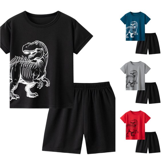 AWZXDE Summer Boys Beach Lightweight Mesh Tee And Shorts Set Playwear For 4-12 Years Outdoor Casual Kids Ensemble Black,7-8 Years