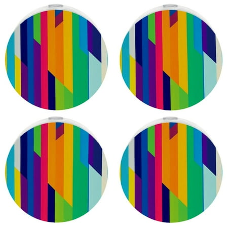 

YZUOUZY Lamp for Bedroom LED Lamp 4-PC Colorful Modern Abstract Art