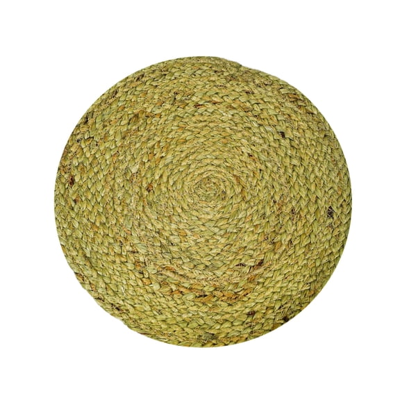 Jute PlacematColor: GreenSize: 12" RoundSet of 2
