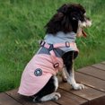 thumbnail image 3 of Lucoss Winter Dog Coat with integrated harness No Pull Cold Weather Waterproof Warm Fleece Back Zipper for Small & Medium Dog, 3 of 5