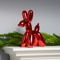 thumbnail image 4 of 11 in. Christmas Balloon Dog Figurine, Red, Polyresin, 4 of 4