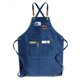 thumbnail image 1 of Delantal de lona azul con múltiples bolsillos, unisex, ajustable, 1 of 3