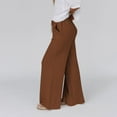 thumbnail image 6 of SWPZC Women's Linen Summer Palazzo Pants High Waist Flowy Wide Leg Beach Casual Pant Trousers With Pockets, 6 of 6