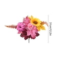 thumbnail image 3 of Yhmxh Fall Flower Picks, Autumn Floral Stems with Pumpkin Sunflower Maple Leaves, Artificial Harvest Bouquet Arrangement Stems for Vase Table Centerpiece Thanksgiving Farmhouse Home Decor, 3 of 6
