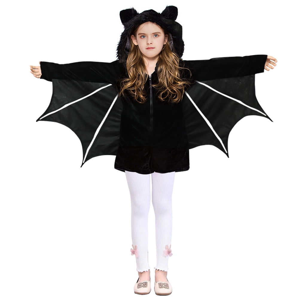 Disfraz De Murciélago Que Brilla En La Oscuridad Para Niños – Capa Con Calavera, Guantes Y Máscara, Ideal Para Halloween Y Fiestas De Cosplay