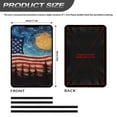thumbnail image 4 of XYZCANDO American Flag Moon RV Door Window Shade Foldable RV Door Window Universal Camper Blackout Shades RV Window Curtains for Inside Camper RV Insulated Window Covers with Hook and Loop Blue, 4 of 7
