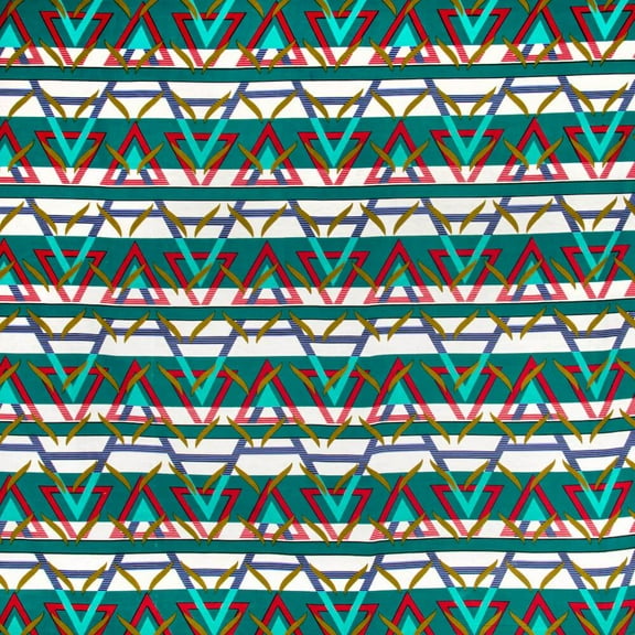 African Print (750819-1) Multi Color Cotton Fabric 45" By The Yard
