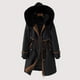 thumbnail image 1 of Chaquetas y abrigos casuales con capucha de manga larga para mujer, suéter de manga larga con costuras elegantes y cómodas, chaqueta cárdigan larga informal, abrigo para mujer, 1 of 4