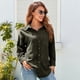 thumbnail image 1 of Blusa con Cierre de botones ANGGREK suelta elegante con bolsillo para mujeres, 1 of 6
