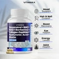 thumbnail image 3 of Suplemento Vitamax Resveratrol NAD+, berberina y ácido hialurónico, 3 of 7