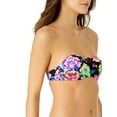 thumbnail image 3 of No Boundaries Juniors' Printed Mesh Bandeau Halter Bikini Top, 3 of 8