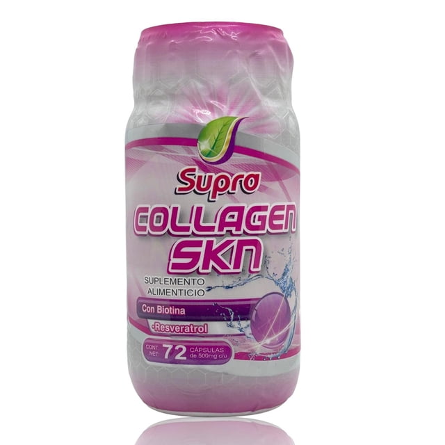 Colágeno Hidrolizado Supra Collagen SKN 72 Caps 500 mg con Biotina
