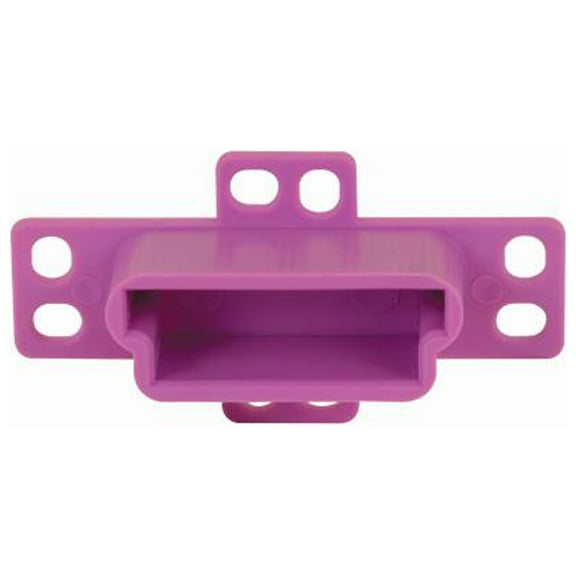 Prime-Line R 7133 Drawer Track Backplate, Purple Plastic, 1-1/4 In. Opening, 2-Pk. - Quantity 6
