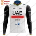 thumbnail image 3 of Chaleco cortavientos para hombre del equipo UAE 2023, color negro, de Eslovenia, para ciclismo, maillot de ciclismo de manga larga aaa MTB, 3 of 5