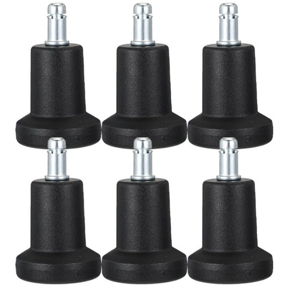 6 Pcs Fixed Caster Pads Chairs Rolling Locking Leveler Multifunction Metal Plastic Office