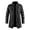 Black, variant on Men's Mid Length Leather Coat Large Size Windbreaker Fashion Texture Street Jacket