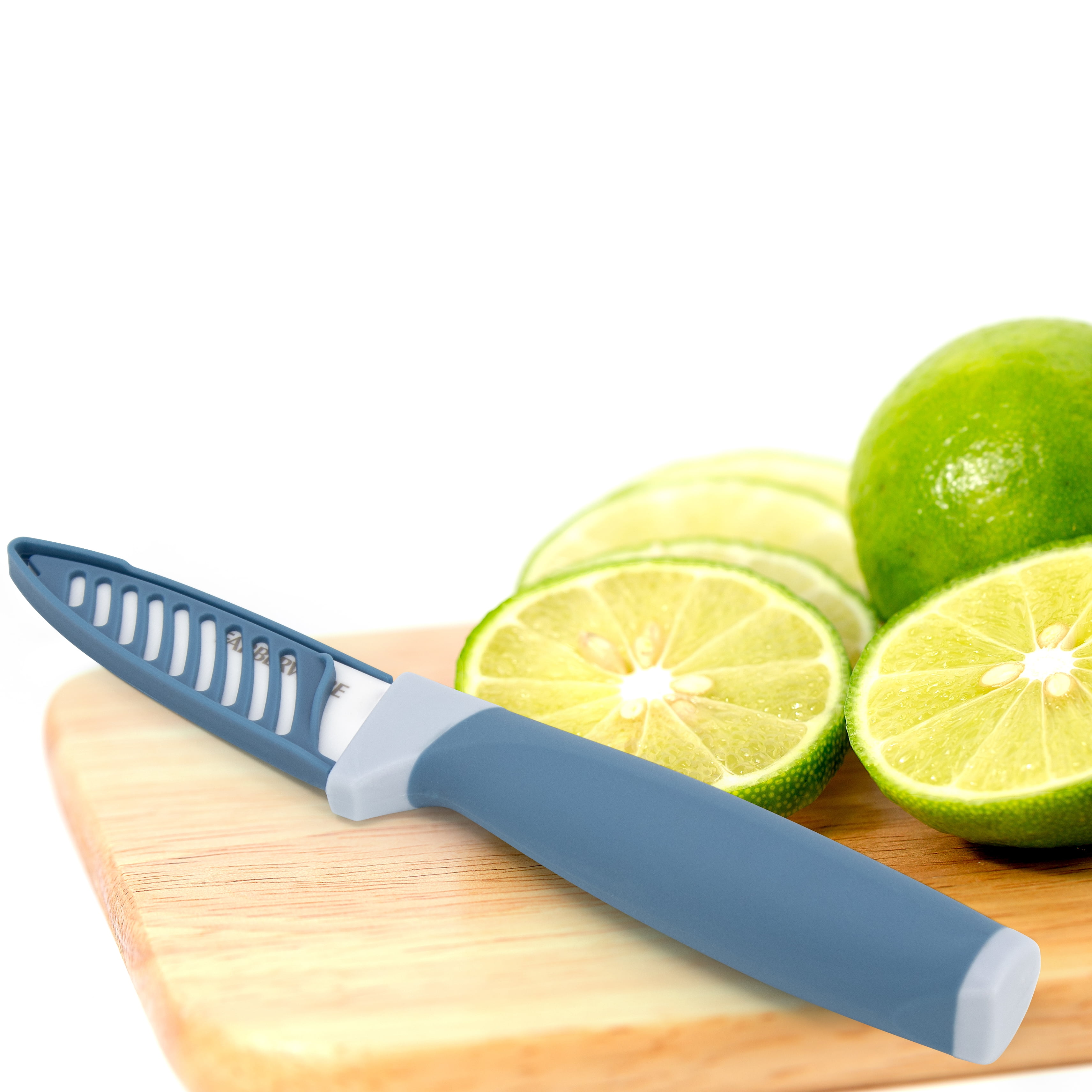 Couteau d'office en céramique Farberware 3" avec étui, bleu