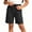 Black, variant on hoksml Boys Girls Cotton Back to School Shorts Elastic Waist Casual Playwear Shorts with Pockets