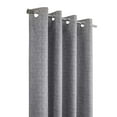 thumbnail image 3 of Loft Living Micah Blackout Grommet Indoor Curtain 52 x 84 in Grey, 3 of 7