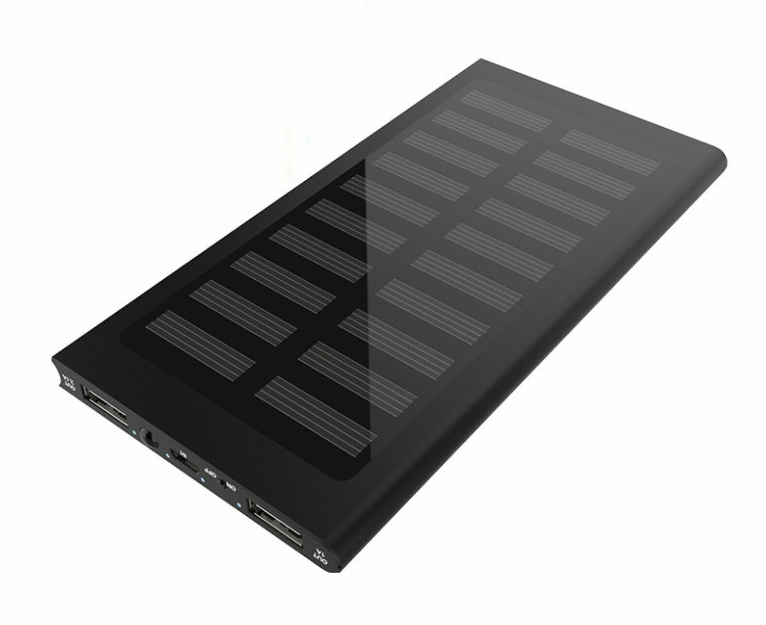 Super 10000mAh USB Portable Charger Solar Power Bank For Cell Phone