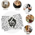 thumbnail image 6 of Music Note Placemats Set of 4, 12 x 18 Inch Decorative Place Mats for Dining Table Decor, Linen Washable Table Mats for Kitchen Outdoor Party Home Decor, 6 of 6