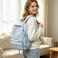 thumbnail image 4 of KEVCHE School Backpack,Lace Polka Dot Large Capacity，Cute Kawaii Daypack，17 Inch Backpack and Casual Travel Style，Durable School Bag Backpack for Back to School Gifts, 4 of 5
