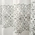 thumbnail image 5 of Lush Decor Scroll Medallion Shower Curtain, 72x72, Neutral, Single, 5 of 6