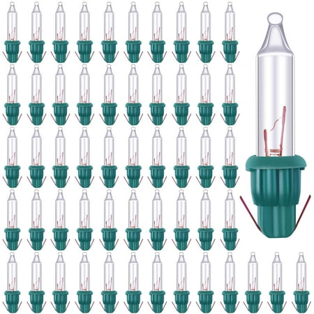 Ruisita 240 Pieces Clear Mini Christmas Replacement Light Bulbs 2.5