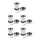 thumbnail image 3 of Yuarrent Taza de agua plegable de acero inoxidable, taza plegable para acampar, suministros para beber al aire libre, 75ML Blanco 75ML 5piezas, 3 of 6