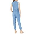 thumbnail image 2 of Splendid Womens Brook Tie Front Sleeveless Jumpsuit Blue XS, 2 of 2